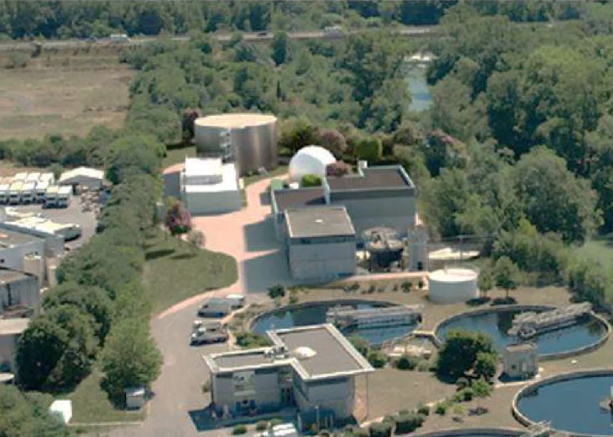 Unité de méthanisation des boues – station d'épuration de Carcassonne